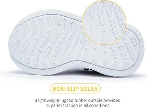 Miniatura 6 de BMCiTYBM Zapatos para niños y niñas, zapatos para caminar descalzos, de malla, transpirables, tenis sin cordones