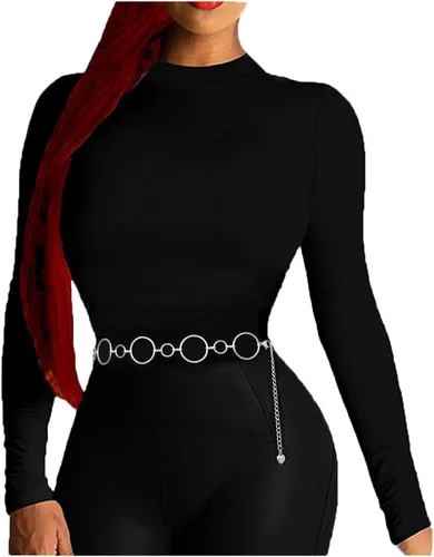 Miniatura 2 de Cinturón de acero inoxidable para mujer, resistente, no cambia