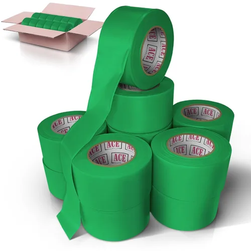 Miniatura 7 de ACE Supply Cinta de señalización de colores surtidos, paquete de 12 – Cinta de levantamiento no adhesiva – 1.5 pulgadas de ancho, 150 pies de largo