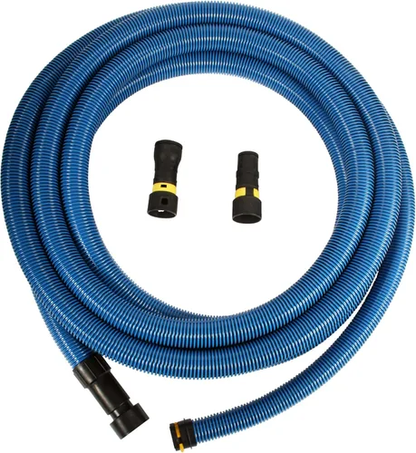 Cen-Tec Systems 94522 Manguera de vacío antiestática húmeda/seca de 30 pies para aspiradoras de tienda con juego de adaptador universal de