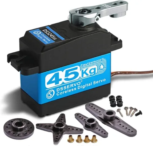 Miniatura 6 de ZOSKAY Servo motor sin núcleo de 35 kg de alto par con engranaje de metal, servo digital y engranaje de acero inoxidable, servo arduino