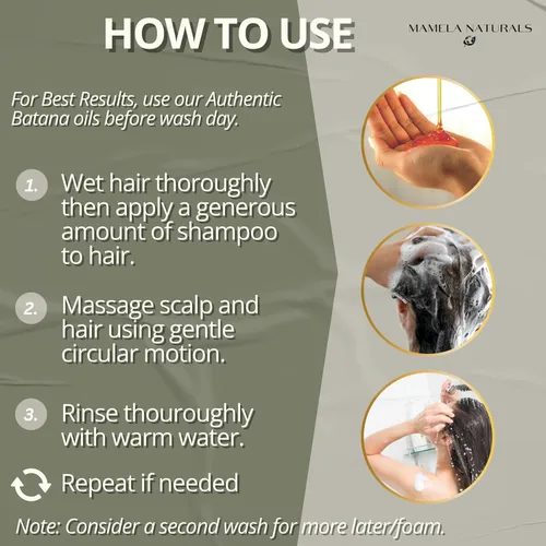 Miniatura 7 de Batana Oil for Hair Growth Shampoo con romero – Champú de aceite de batana sin sulfatos ni parabenos – Champú nutritivo y rejuvenecedor