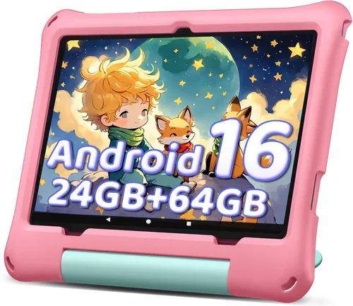 Miniatura 9 de Tablet infantil de 10 pulgadas, tableta Android 16 para niños, procesador Octa-Core, 24 GB de RAM, 64 GB ROM 1TF tarjeta expandible para niños Azul