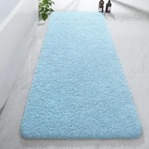 Miniatura 64 de AROGAN Tapete Largo de Baño de Lujo, 24 x 17 Pulgadas, Grueso, Suave y Absorbente, Antideslizante, Respaldo de Goma, Alfombras de Secado Rápido