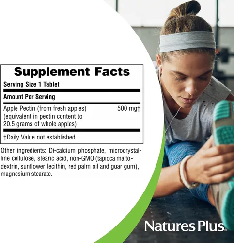 Miniatura 5 de Pectina de Manzana 500mg - 180 - Tableta