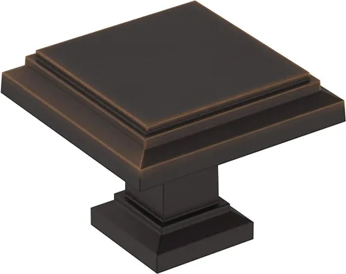 Miniatura 13 de Amerock Pomo de gabinete Negro mate Longitud de 1-1/4 pulgadas (1.260 in) Appoint 1 paquete Pomo de cajón Herrajes para gabinete Mate