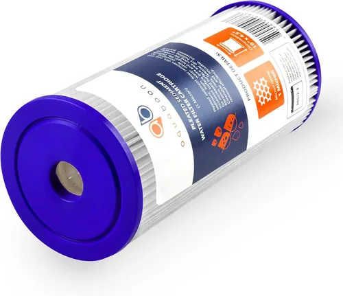 Miniatura 6 de Aquaboon Filtro de agua plisado de 1 micra de 10 x 4.5 pulgadas para reemplazo de filtro de agua de sedimentos para toda la casa, compatible