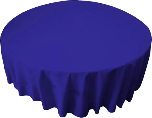 Miniatura 192 de LA Linen - Mantel redondo lavable de popelina de poliéster, resistente a manchas y arrugas, 51", mantel de tela para comedor, cocina, fiesta, Negro