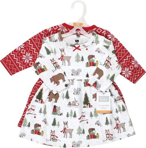 Miniatura 2 de Hudson Baby - Vestidos de algodón para niñas bebés
