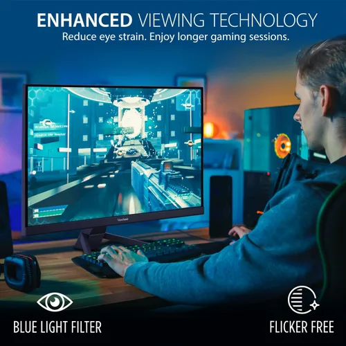 Miniatura 3 de ViewSonic VX2267-MHD Monitor de 22 pulgadas 1080p, frecuencia de actualización de 100 Hz con FreeSync para el mejor entretenimiento en el hogar