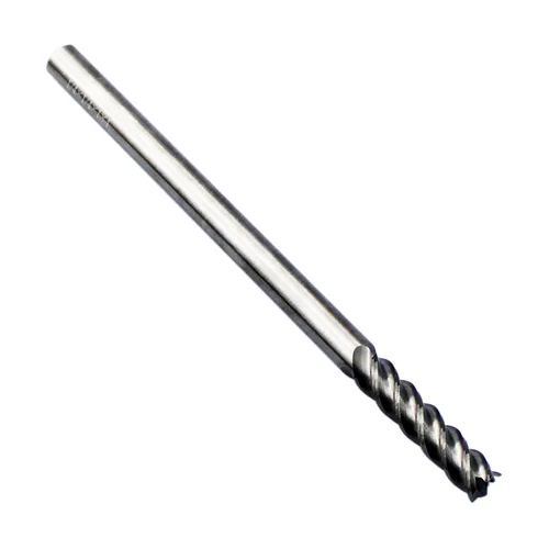 HFS (R) Herramienta de corte de molino de extremo de carburo sólido 4 flauta 4 "longitud total, 1" longitud de corte, 1/4" de diámetro