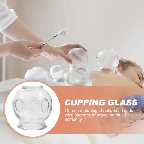 Miniatura 7 de FOMIYES Juego de 6 vasos de cristal para terapia de ventosas de vidrio duradero para uso doméstico, terapia de masaje y recuperación muscular