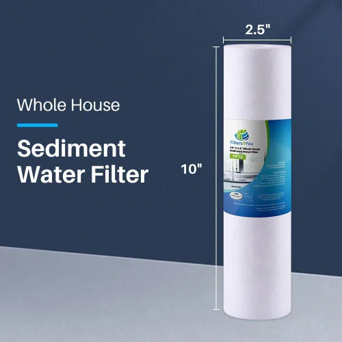 Miniatura 6 de CFS Cartuchos universales de filtro de agua de sedimentos de polipropileno de 10 x 2.5 pulgadas compatibles con sistemas de prefiltración GE GXWH04F