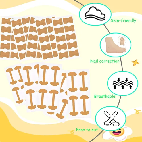 Miniatura 4 de Kit corrector de uñas encarnadas con tiras de corrección flexibles y cinta – Juego de herramientas profesionales de pedicura en el hogar