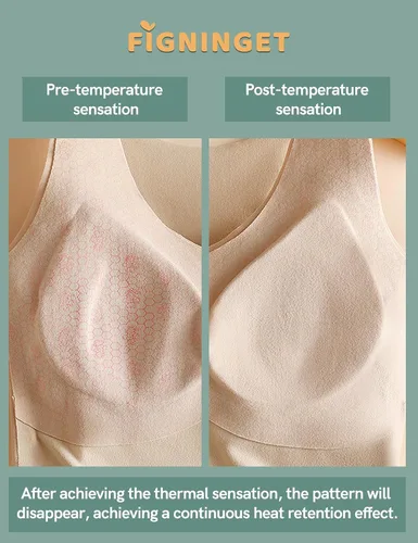 Miniatura 5 de Figninget Ropa interior térmica de invierno para mujer, tops de otoño, tops básicos con forro polar