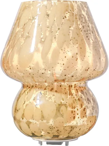 Miniatura 8 de Lámpara de mesa inalámbrica de cristal con forma de hongo para dormitorio, lámparas de mesita de noche de escritorio pequeñas para sala de estar