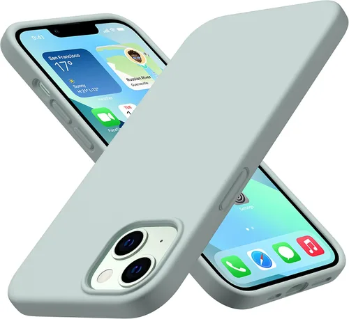 Miniatura 18 de CellEver Funda de silicona resistente para iPhone 13, protección militar contra caídas, protección elevada de pantalla y cámara, interior sin Negro