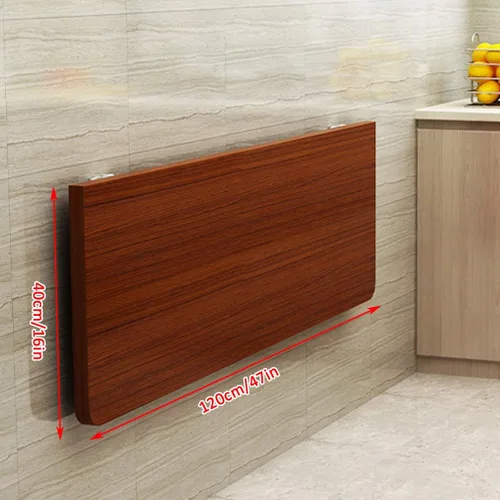 Miniatura 2 de Mesa plegable flotante de madera, 18 tamaños, mesa para niños, mesa de comedor, escritorio de ordenador, banco de trabajo, para el hogar, oficina