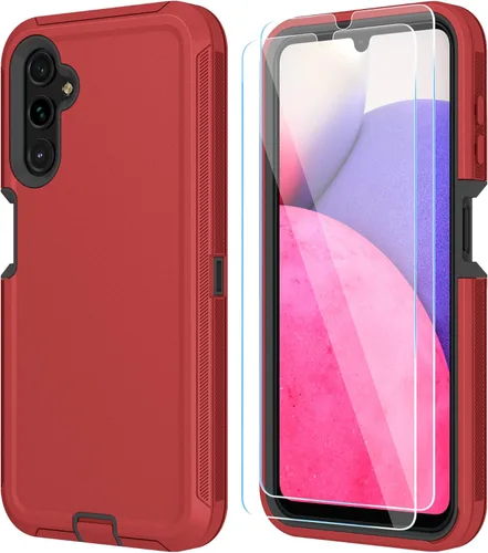 Miniatura 13 de ONOLA Funda compatible con Samsung Galaxy A14 5G con protector de pantalla HD, resistente a los golpes y a las caídas de servicio pesado, funda de 3