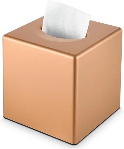 Miniatura 13 de Y-in Hand Funda para caja de pañuelos, soporte cuadrado para caja de pañuelos faciales, accesorios de almacenamiento para tocador de baño, encimeras