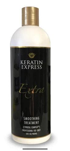 Keratin Express Tratamiento extra suavizante para cabello encrespado hasta 6 semanas, 16 onzas líquidas. Contiene formaldehído, no para mujeres