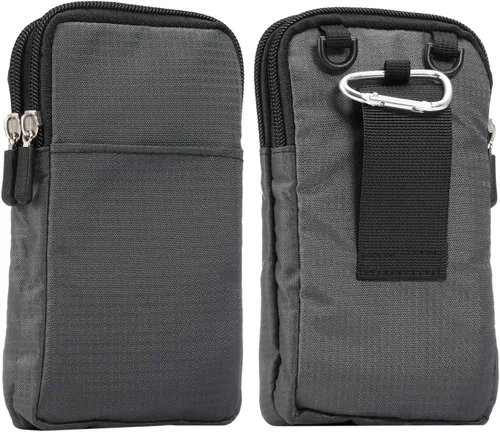 Miniatura 9 de Funda con clip para cinturón para teléfono celular, bolsa cruzada de nailon para teléfono celular, funda de cinturón de 6.9 pulgadas para teléfono