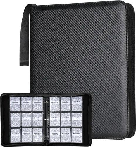 Miniatura 7 de Carpeta de tarjetas – Capacidad 720, tarjetero con cremallera para MTG, tarjetas deportivas y coleccionables – Almacenamiento sin ácidos, duradero