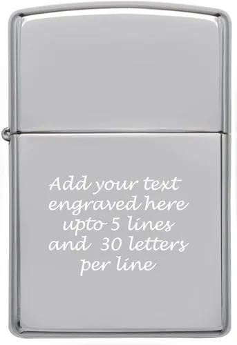 Miniatura 23 de Encendedor de aceite personalizado ZIPPO clásico a prueba de viento grabado (hielo negro)