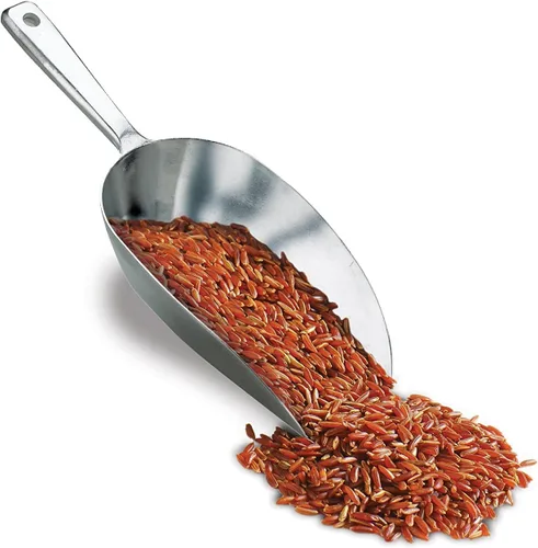 HIC Kitchen Cuchara de fondo plano para alimentos, 9.75 pulgadas, 9.843 in, aluminio fundido anodizado de grado comercial