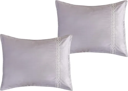 Miniatura 2 de ESCA Juego de edredón floral morado Queen - 7 piezas de ropa de cama botánica ciruela malva