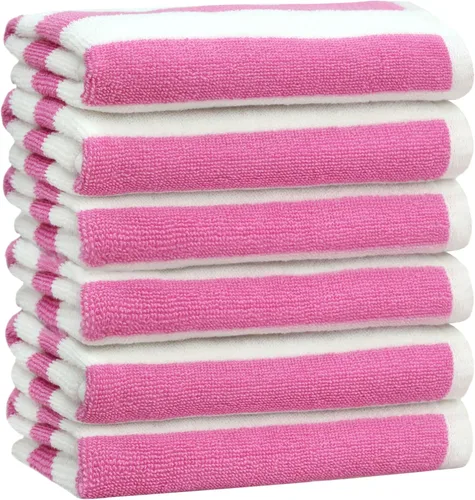 Miniatura 22 de ORIGINAL KIDS Juego de 6 toallas – Bath Time Sugar & Spice – 2 toallas, 2 toallas de mano y 2 paños – 100% algodón jacquard suave absorbente toalla