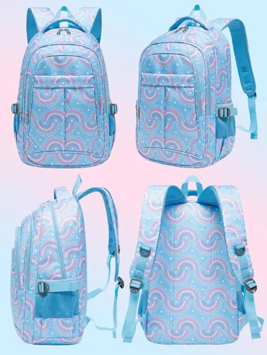 Miniatura 23 de BLUEFAIRY - Mochilas para niños y niñas, escuela primaria, jardín de niños
