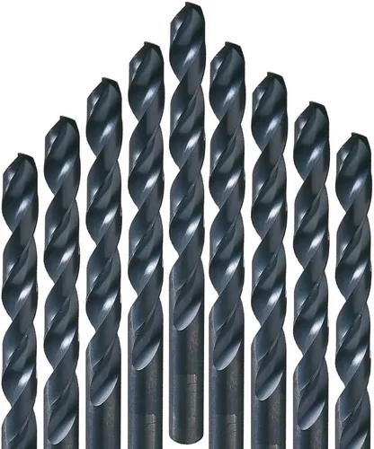 Miniatura 2 de Champion Brocas de uso general para metal y madera (1/4 de pulgada), 12 unidades, punta de 118 grados, brocas de acero de alta velocidad con acabado