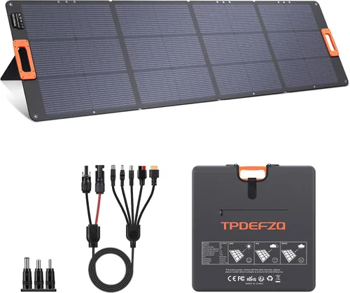 Panel solar portátil tipo N 16BB 200W para estación de energía ETFE Panel solar plegable de alta eficiencia del 25% IP68 Kit de paneles solares 200
