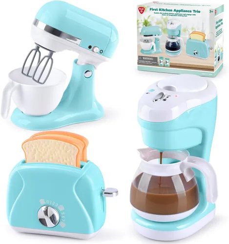 Juguetes de electrodomésticos de cocina para niños, juego de accesorios de cocina de juego para niños, juguetes de cocina de simulación para niños