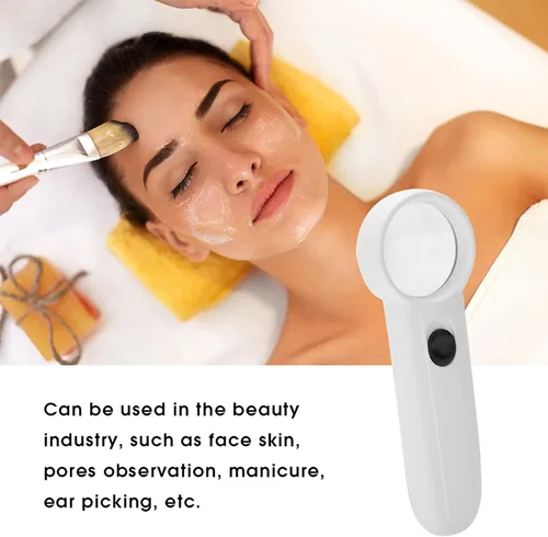 Miniatura 2 de Lupa, Fydun 5X/15X/40X de mano con iluminación LED de plástico ABS, lupa para personas mayores que leen mapas de degeneración macular, joyas
