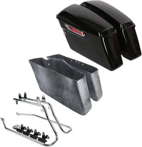 Miniatura 16 de TCT-MOTORPARTS Bolsa de sillín dura para alforja de conversión de hardware para Harley 2018-2025 Softail Fat Boy Breakout