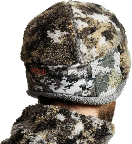Miniatura 3 de SITKA Gear Fanatic Windstopper - Gorro de caza con aislamiento transpirable y cola blanca elevada para hombre