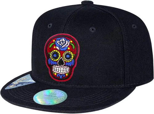 Miniatura 2 de tilgomedal Gorras de béisbol unisex con bordado de calavera para hombre