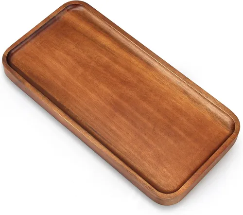 Miniatura 8 de Pequeñas Bandejas de Madera Rectangulares Mini Tablas de Charcutería Tablas de Servir de Madera de Acacia Decoración del Hogar Tabla de Queso Platos