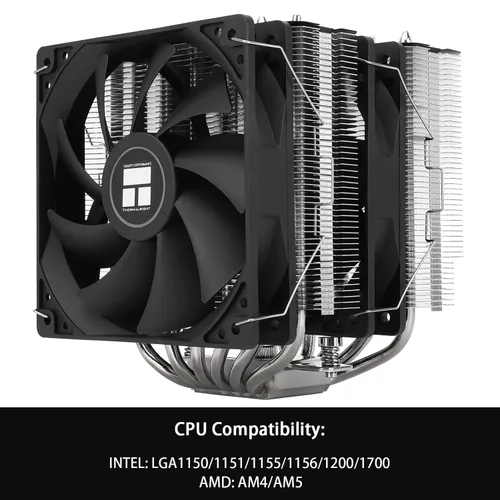 Miniatura 4 de Enfriador de aire Thermalright Peerless Assassin 120 SE para CPU, 6 tubos de calor con tecnología AGHP, ventilador dual TL-C12C PWM de 120 mm