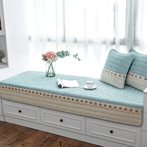 Miniatura 6 de JeogYong Cojín de asiento de ventana estilo bahía para interior, cojines de asiento de ventana de campo para interiores, para dormitorio
