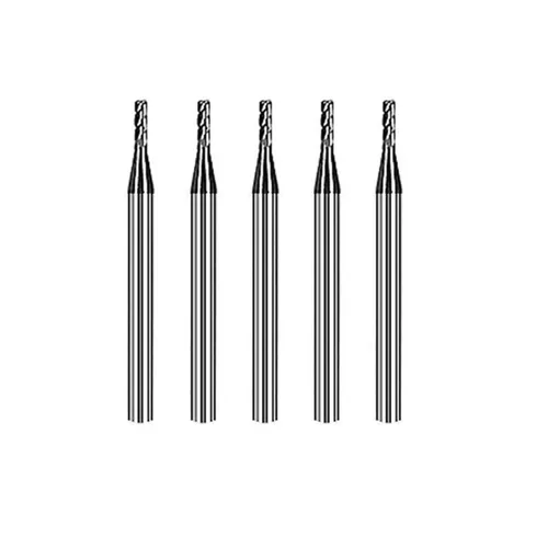 Miniatura 8 de Fresa de extremo cuadrado de carburo de 1/8" para aceros, HRC 55 grados, 4 ranuras, revestimiento AlTiN, brocas de fresa para fresado de aceros