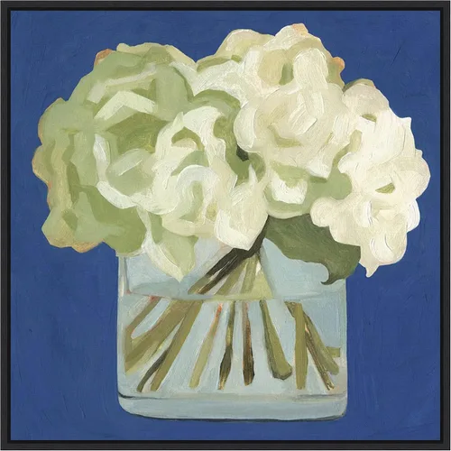 Miniatura 11 de Amanti Art Lienzo enmarcado para pared, 16 x 16 pulgadas, hortensias blancas II por Emma Scarvey, lienzo enmarcado para pared, obras de arte