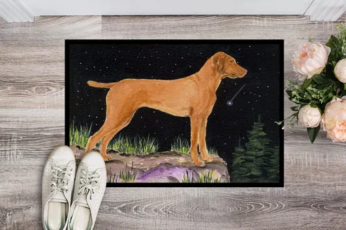 Miniatura 3 de Caroline's Treasures SS8478MAT - Felpudo de noche estrellada Vizsla de 18 x 27 pulgadas, tapete para puerta delantera, interior y exterior