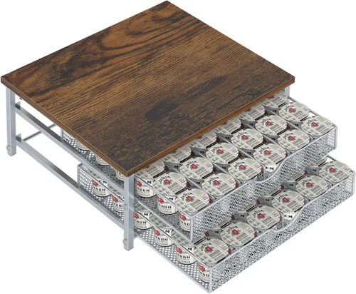 Soporte para cápsulas de café para encimera, cajón organizador para cápsulas de café Keurig, organizador de almacenamiento para cápsulas de café con