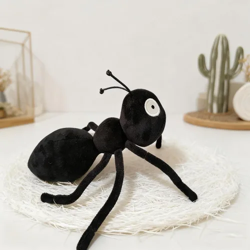 Miniatura 5 de Ant - Animal de peluche de hormiga, juguete suave de hormiga, 7.8 pulgadas, simulación de hormiga, regalo para niños y niñas