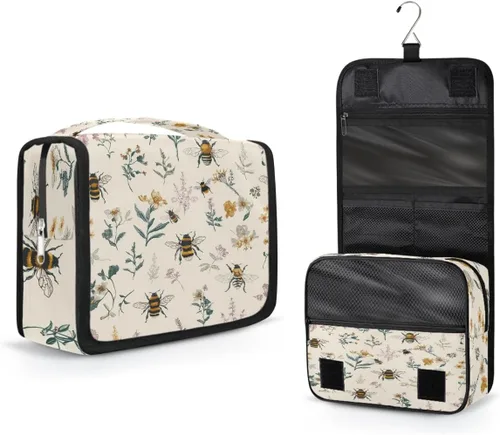 Miniatura 11 de AUUXVA Neceser de viaje, organizador de cosméticos, bolsa de maquillaje colgante para mujeres, hombres y niñas, Bailarina bailarina