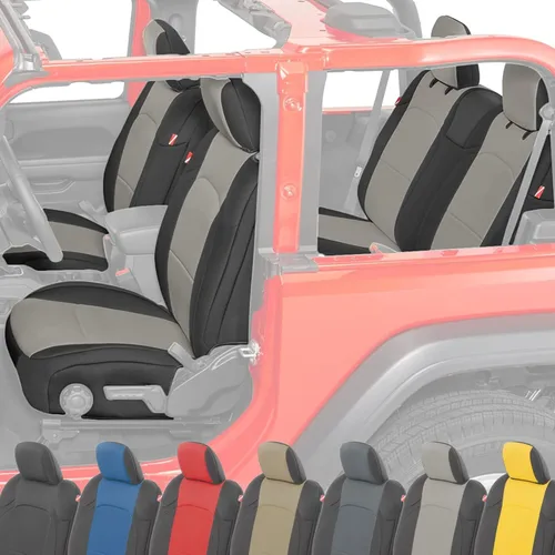 Miniatura 12 de Diver Down Neoprene Seat Cover Set - Fits Jeep JL 2-Door 2018-2026 Wrangler - Front and Back Seat Set - Custom Fit - Soft Padded Cushion Feel