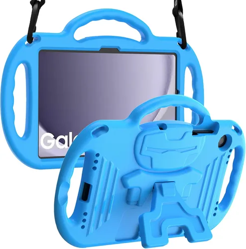 LTROP Funda para Samsung Galaxy Tab A11 Plus 2025 / A9 Plus 2023 de 11 pulgadas con asa de correa para el hombro y soporte, funda a prueba de golpes